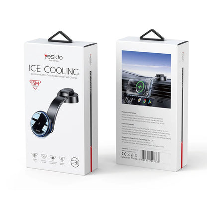 Trådlös Bil Laddare Yesido C311, 15W, 1.67A, Svart