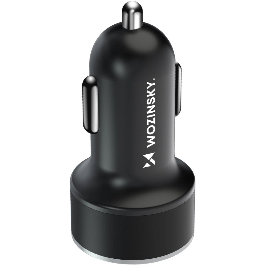 Billaddare WZK WDCCAC, 36W, 3A, 1 x USB-A - 1 x USB-C, Svart 