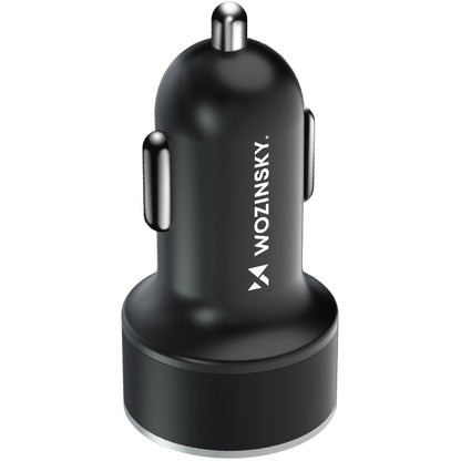 Billaddare WZK WDCCAC, 36W, 3A, 1 x USB-A - 1 x USB-C, Svart 