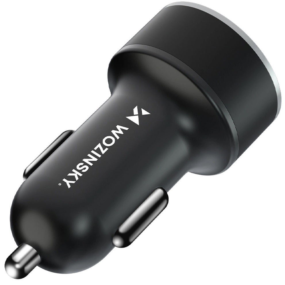 Billaddare WZK WDCCAC, 36W, 3A, 1 x USB-A - 1 x USB-C, Svart 
