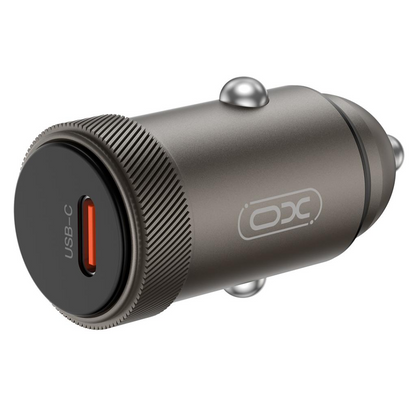 Bil laddare XO Design CC70, 30W, 3A, 1 x USB-C, Svart