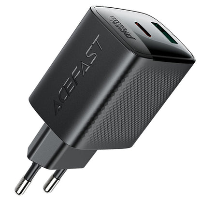 Nätverksladdare Acefast A106, 45W, 3A, 1 x USB-A - 1 x USB-C, Svart