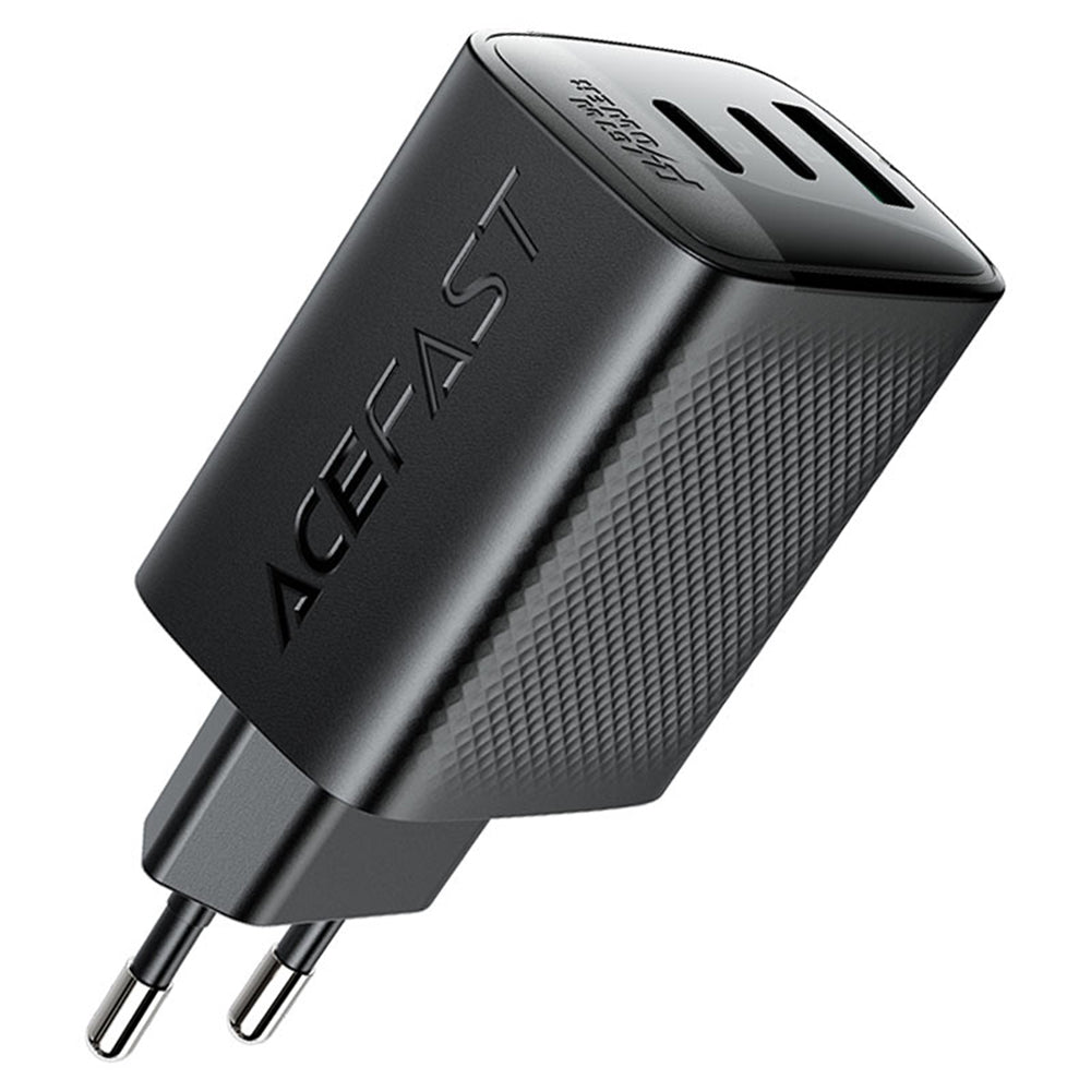 Nätverksladdare Acefast A108, 67W, 3A, 1 x USB-A - 2 x USB-C, Svart