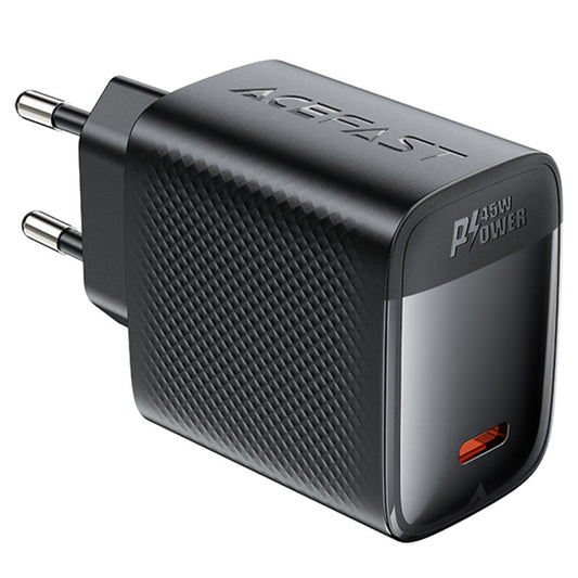 Nätverksladdare Acefast A112, 45W, 3A, 1 x USB-C, Svart