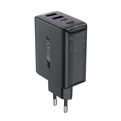 Nätadapter Acefast A61, 45W, 3A, 2 x USB-A - 2 x USB-C, Svart