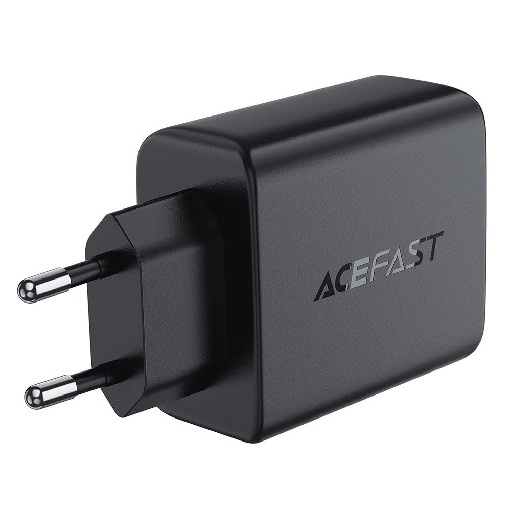 Nätadapter Acefast A61, 45W, 3A, 2 x USB-A - 2 x USB-C, Svart