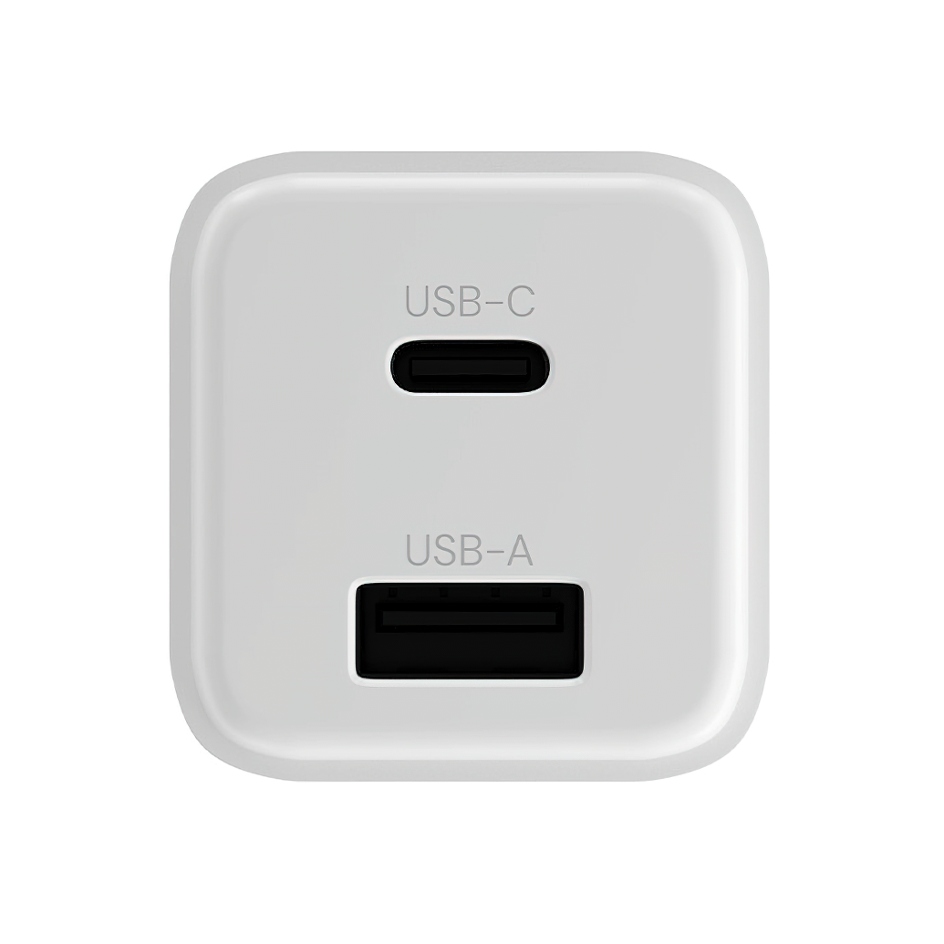 Nätverksladdare Allity. ATC-01-30WAC Mini, 30W, 3A, 1 x USB-A - 1 x USB-C, Vit