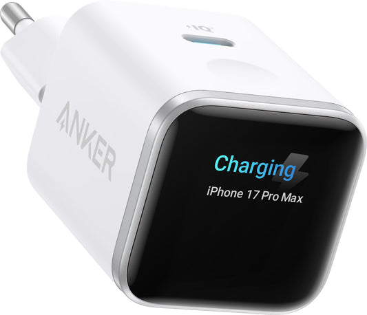 Anker Nano Display Nätadapter, 45W, 3A, 1 x USB-C, Vit A121DG21