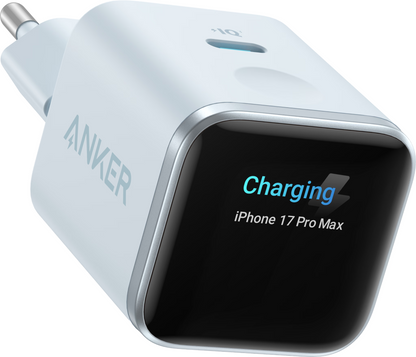 Anker Nano Display Nätadapter, 45W, 3A, 1 x USB-C, Blå A121DG31