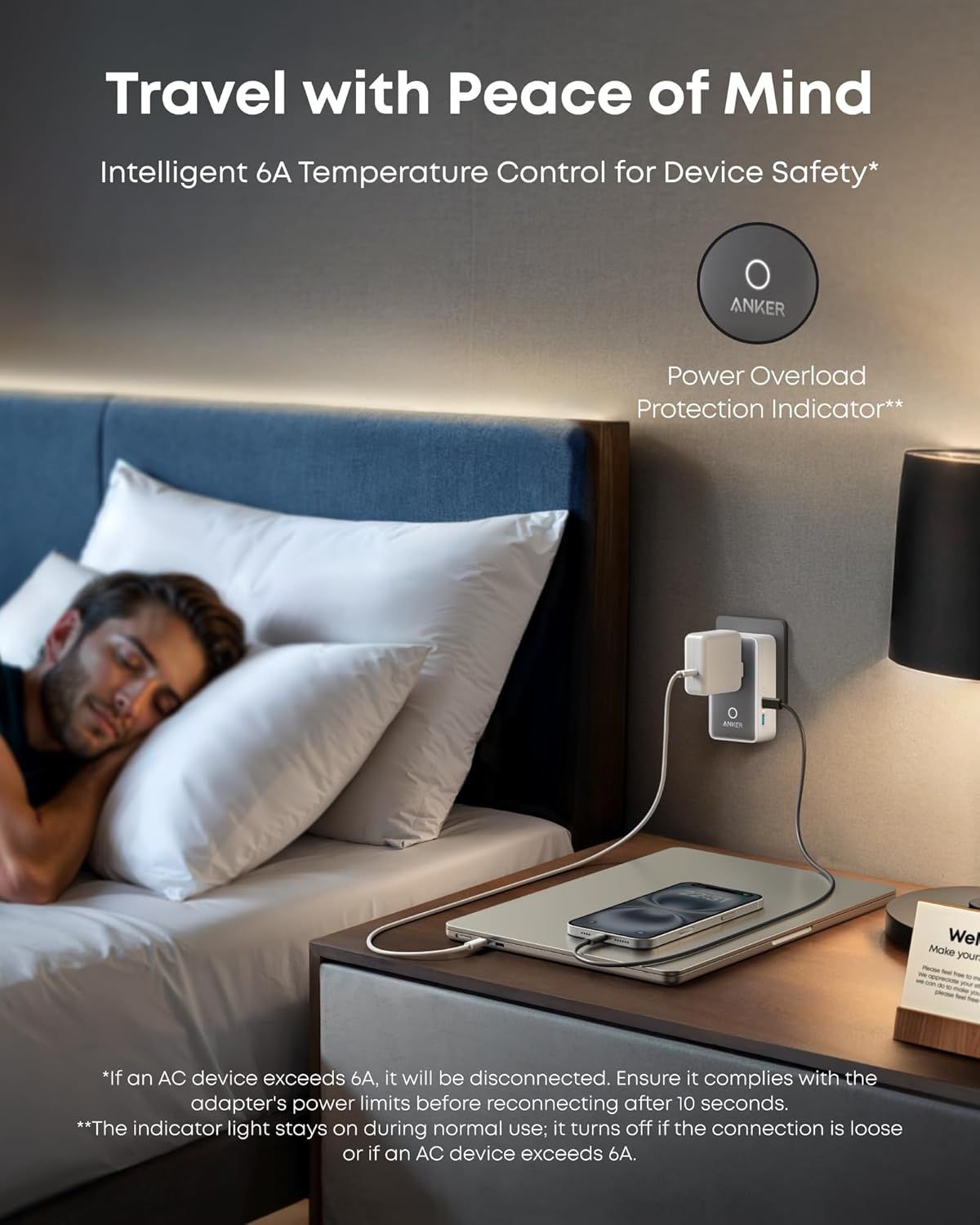 Anker Nano Travel Nätverksladdare, 20W, 3A, 2 x USB-A - 2 x USB-C, Vit A9215H21