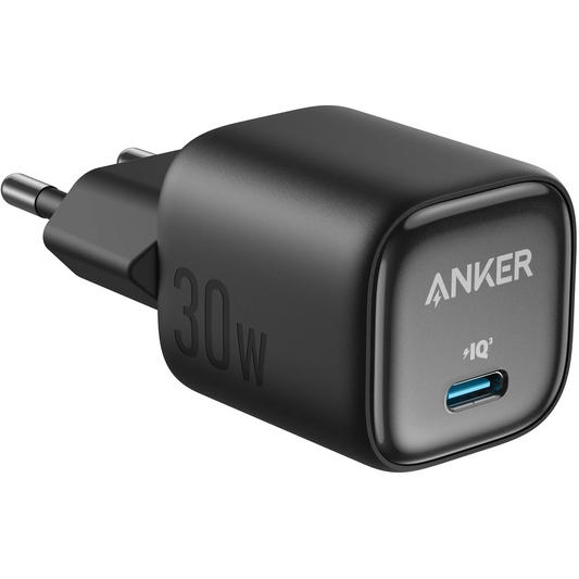 Nätverksladdare Anker Zolo, 30W, 3A, 1 x USB-C, Svart A2698G11