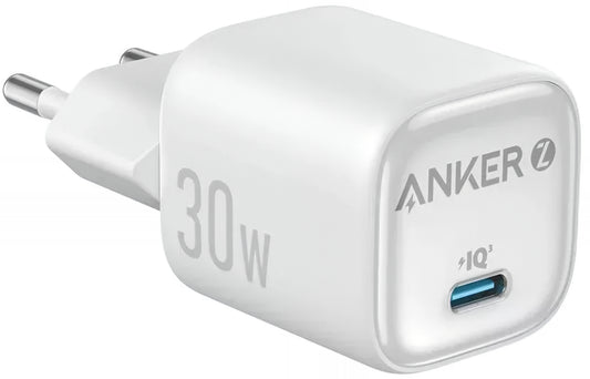 Anker Zolo Nätadapter, 30W, 3A, 1 x USB-C, Vit A2698G21