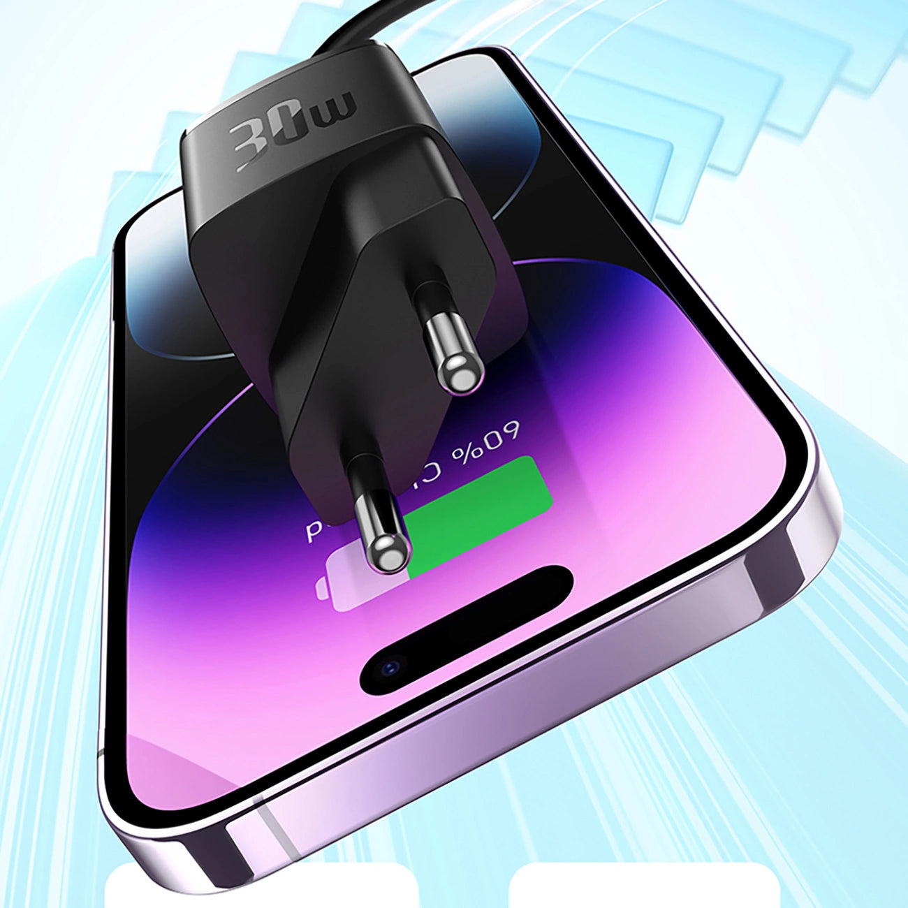 Nätverksladdare Baseus Cube Pro, 30W, 3A, 1 x USB-C, Svart CCXF000301