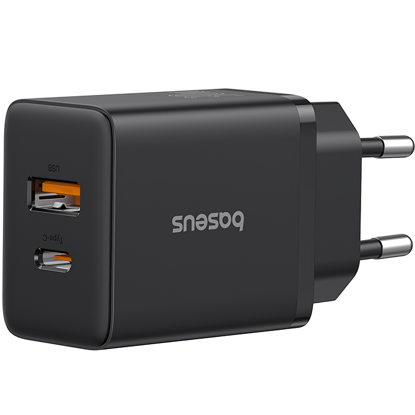 Baseus Cube nätverksladdare, 20W, 3A, 1 x USB-A - 1 x USB-C, Svart P10111403113-00