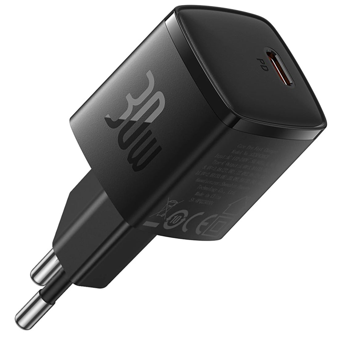 Nätverksladdare Baseus Cube Pro, 30W, 3A, 1 x USB-C, Svart CCXF000301