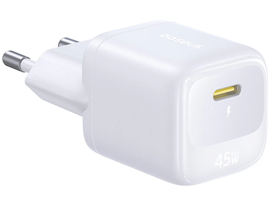 Baseus EnerFill FN22 nätladdare, 45 W, 3 A, 1 x USB-C, vit E0123301