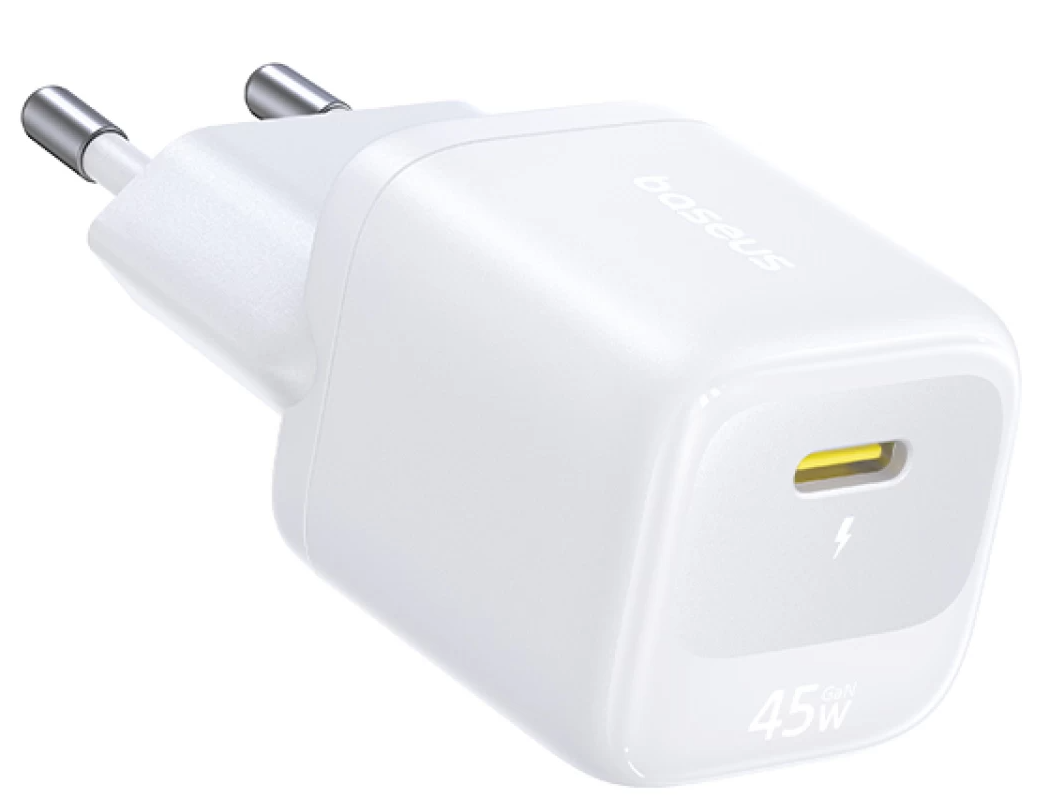 Baseus EnerFill FN22 nätladdare, 45 W, 3 A, 1 x USB-C, vit E0123301