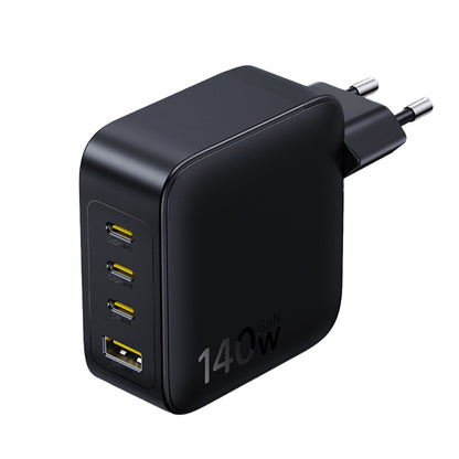 Baseus EnerFill FH11 nätverksladdare, 140W, 5A, 1 x USB-A - 3 x USB-C, Svart E0121J00
