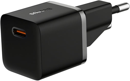 Nätverksladdare Baseus GaN5 Mini, 20W, 3A, 1 x USB-C, Svart CCGN05010101 