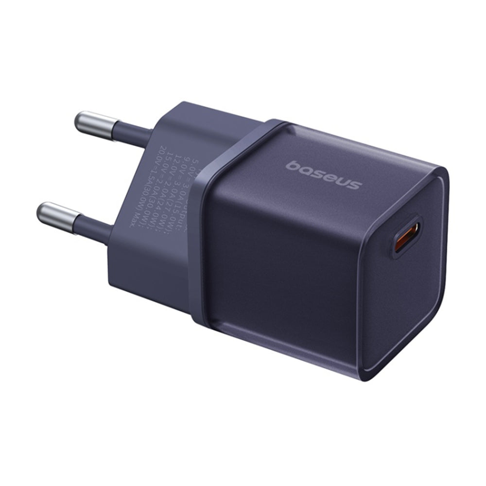 Nätverksladdare Baseus GaN5S, 30W, 3A, 1 x USB-C, Lila P10162504523-00