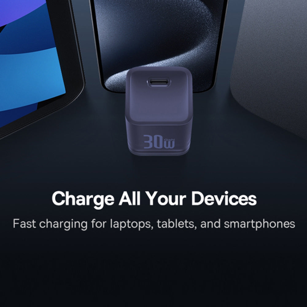 Nätverksladdare Baseus GaN5S, 30W, 3A, 1 x USB-C, Lila P10162504523-00