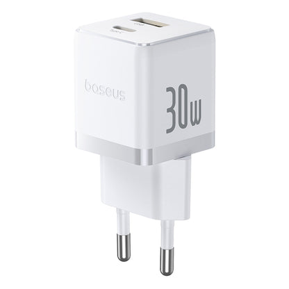 Baseus Palm nätverksladdare, 30W, 3A, 1 x USB-A - 1 x USB-C, Vit P1011160A213-00