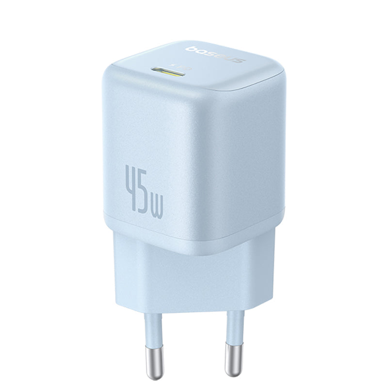 Baseus PicoGo nätverksladdare, 45W, 3A, 1 x USB-C, Blå P10176800313-00