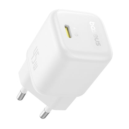 Baseus PicoGo nätverksladdare, 45W, 3A, 1 x USB-C, Vit P10176800213-00