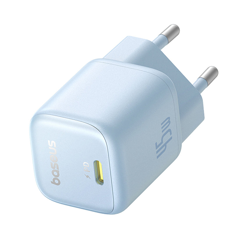 Baseus PicoGo nätverksladdare, 45W, 3A, 1 x USB-C, Blå P10176800313-00