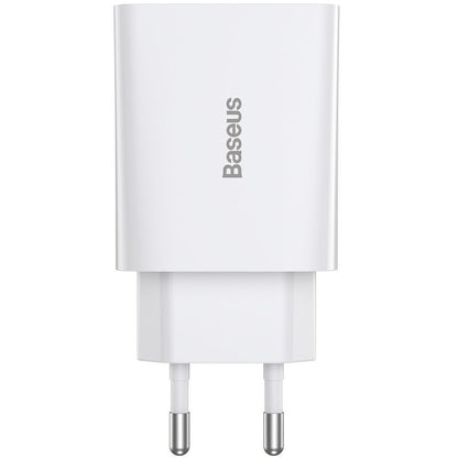 Nätverksladdare Baseus Speed Mini, 20W, 3A, 1 x USB-C, Vit CCFS-SN02