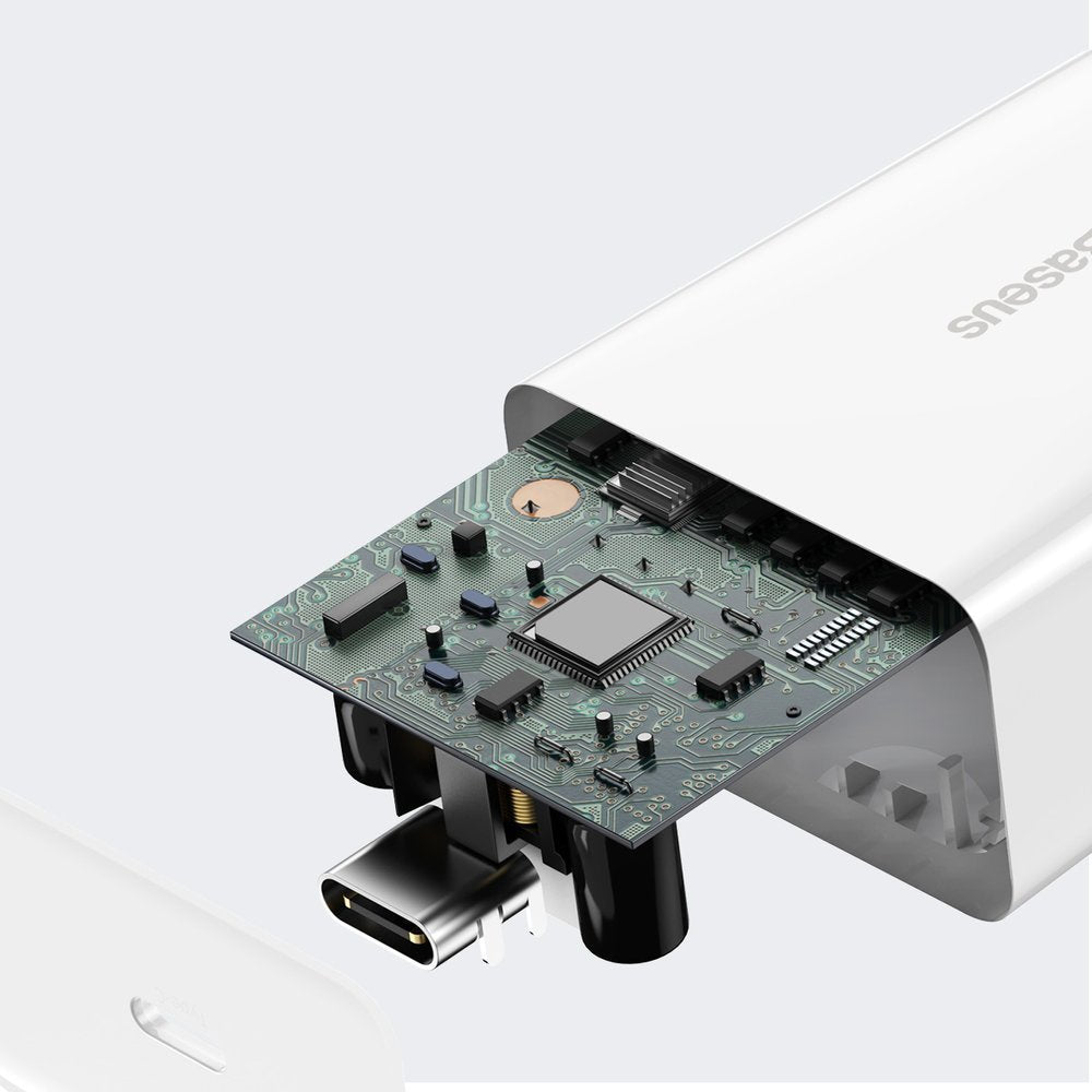 Nätverksladdare Baseus Speed Mini, 20W, 3A, 1 x USB-C, Vit CCFS-SN02
