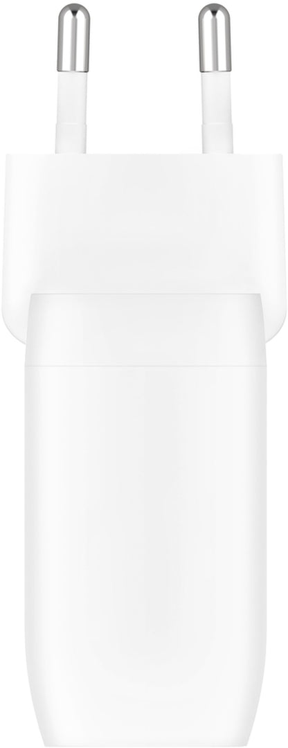 Nätadapter Belkin BoostCharge Pro Dual, 60W, 3A, 2 x USB-C, Vit WCB010vfWH