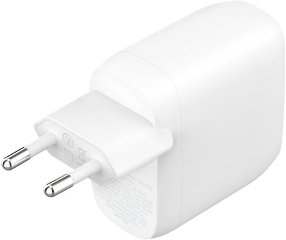 Nätadapter Belkin BoostCharge Pro Dual, 60W, 3A, 2 x USB-C, Vit WCB010vfWH