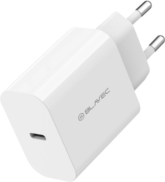 Blavec BC-14 nätladdare, 30 W, 3 A, 1 × USB-C, vit