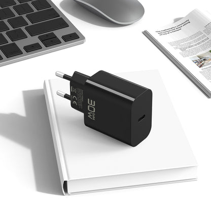 Blavec BC-14 nätadapter, 30 W, 3 A, 1 × USB-C, svart