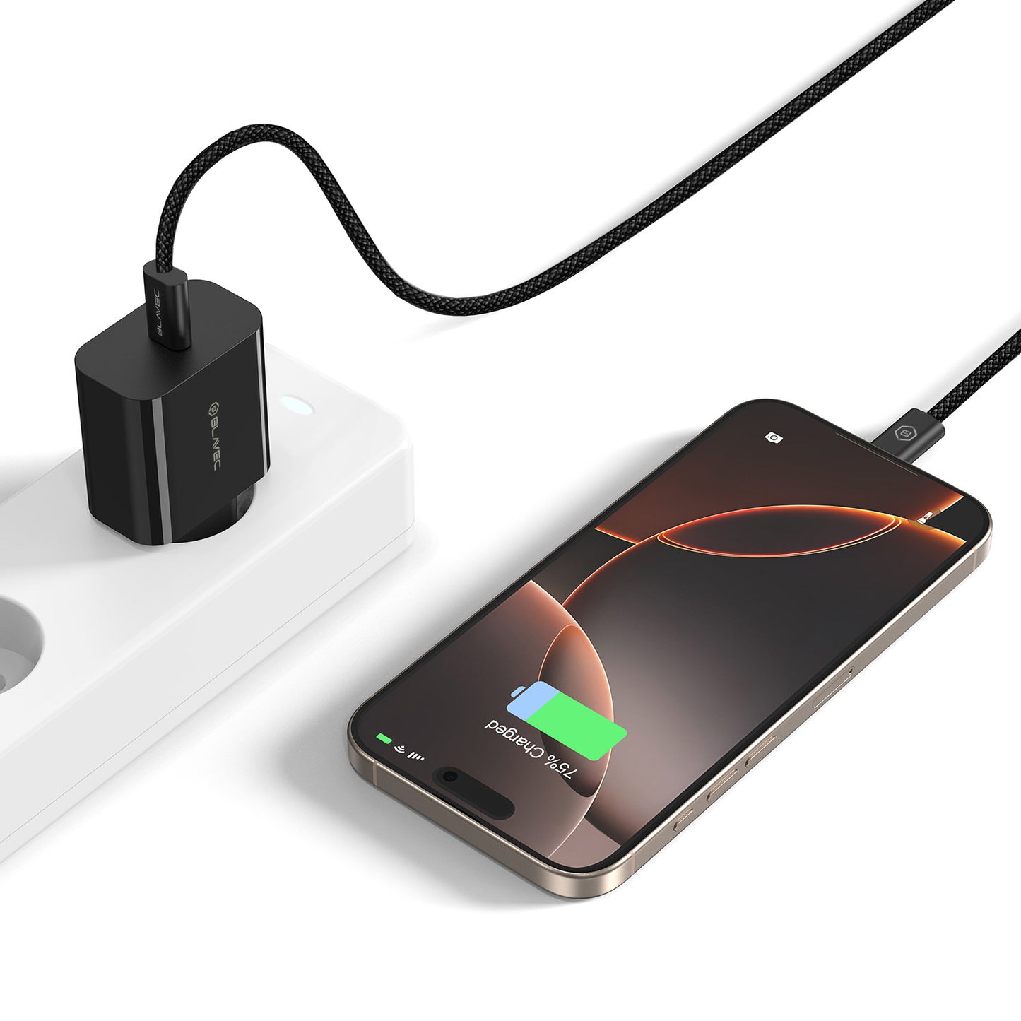 Nätverksladdare Blavec BC-7, 45W, 3A, 1 x USB-C, Svart