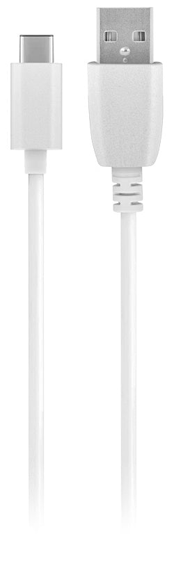 Nätadapter med USB-C-kabel MaXlife MXTC-01, 10,5W, 2,1A, 1 x USB-A, Vit