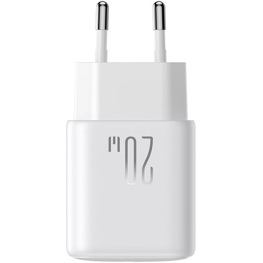 Nätverksladdare med USB-C-kabel Joyroom JR-TCF20, 20W, 3A, 1 x USB-C, Vit