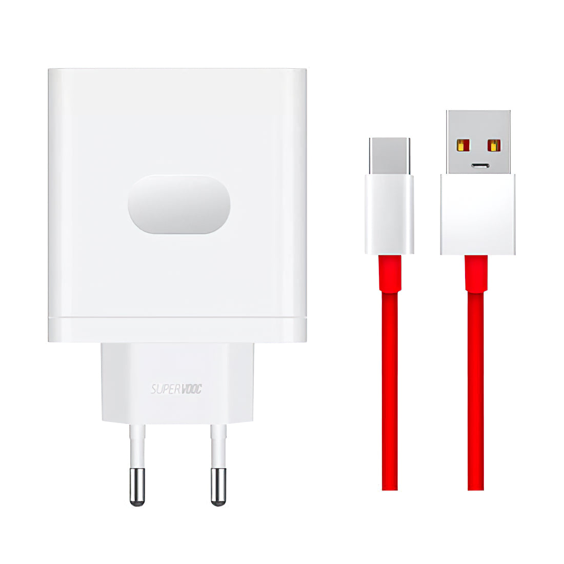 Nätverksladdare med USB-C-kabel OnePlus VCBA0BEH, 100W, 9.1A, 1 x USB-A, Vit 5461100521