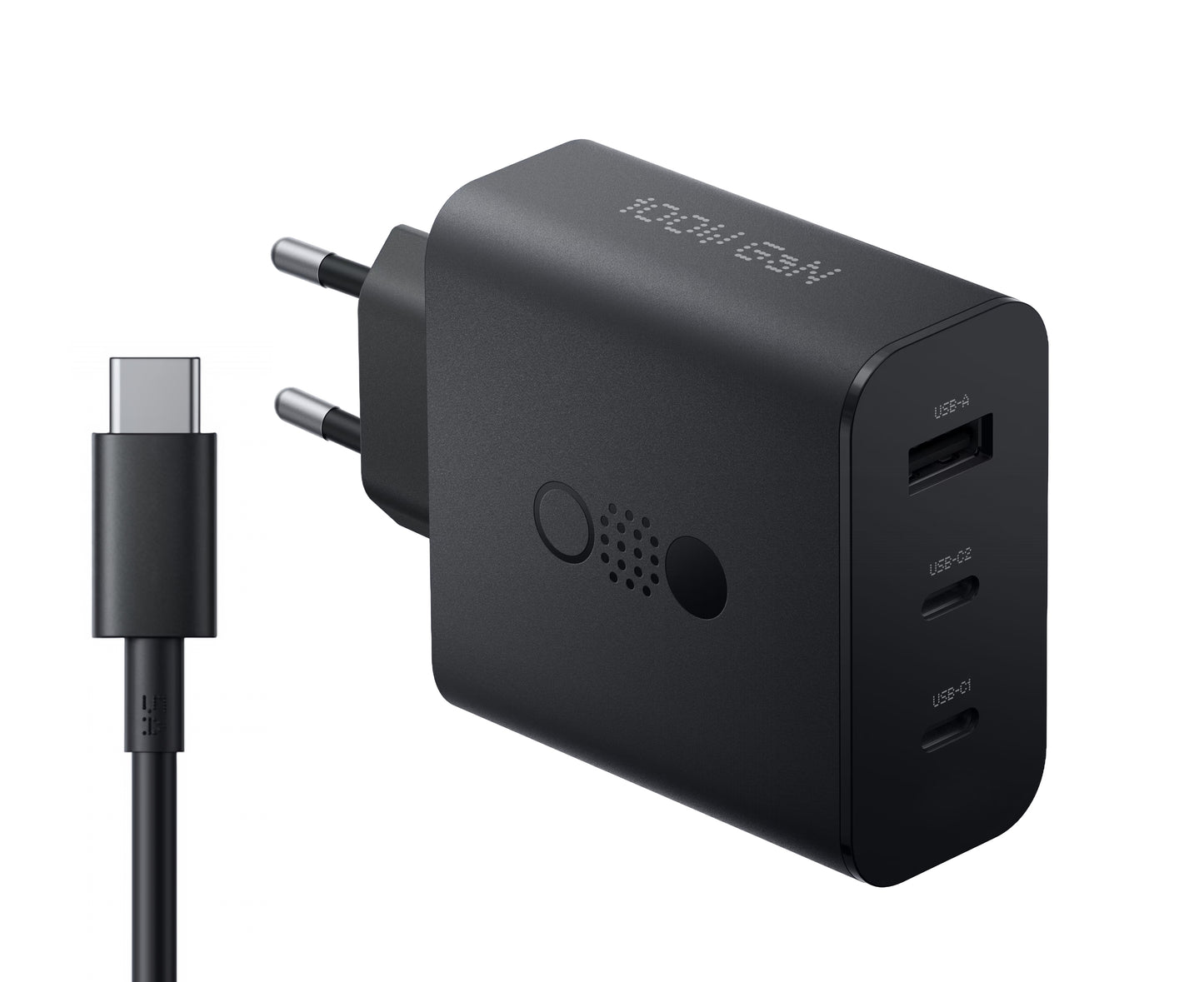 Nätverksladdare med USB-C-kabel CMF by Nothing C349, 100W, 5A, 1 x USB-A - 2 x USB-C, Grå A10800016