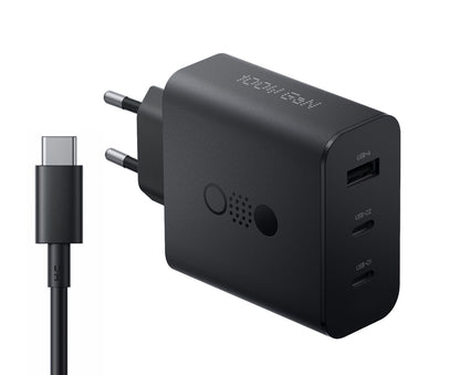 Nätverksladdare med USB-C-kabel CMF by Nothing C349, 100W, 5A, 1 x USB-A - 2 x USB-C, Grå A10800016