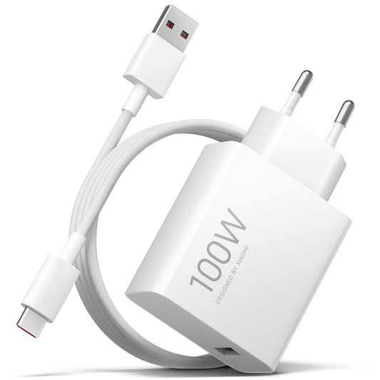 Nätadapter med USB-C-kabel Xiaomi MY-19-ER, 100W, 6.1A, 1 x USB-A, Vit BHR095VEU