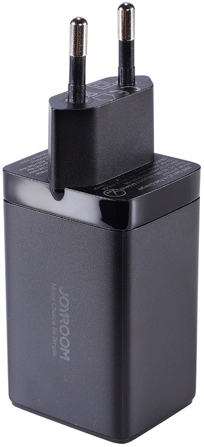 Nätverksladdare med USB-C-kabel Joyroom TCG01, 65W, 3.25A, 1 x USB-A - 2 x USB-C, Svart