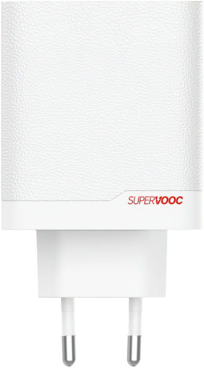 Nätverksladdare med USB-C-kabel OnePlus OSABBCBBAE, 120W, 7.3A, 1 x USB-A - 1 x USB-C, Vit 5461100631