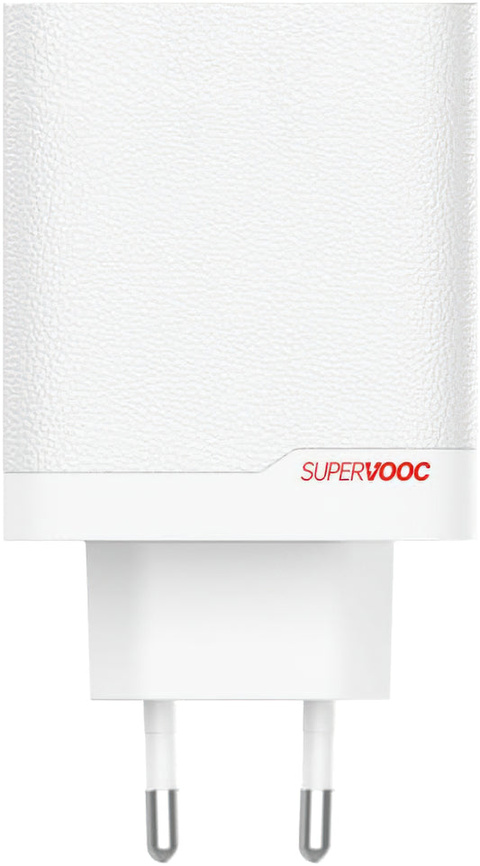 Nätverksladdare med USB-C-kabel OnePlus OSABBCBBAE, 120W, 7.3A, 1 x USB-A - 1 x USB-C, Vit 5461100631