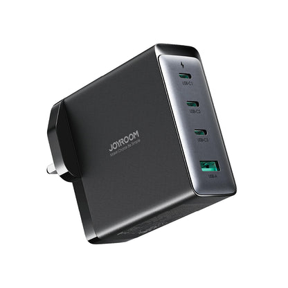 Nätverksladdare med USB-C-kabel Joyroom JR-TCG05UK, 140W, 5A, 1 x USB-A - 3 x USB-C, UK, Svart