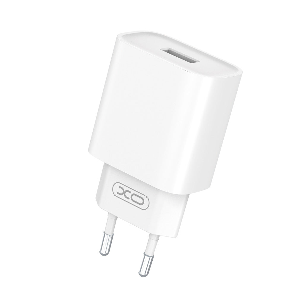 Network Charger with Lightning Cable XO Design CE02D, 18W, 3A, 1 x USB-A, White
