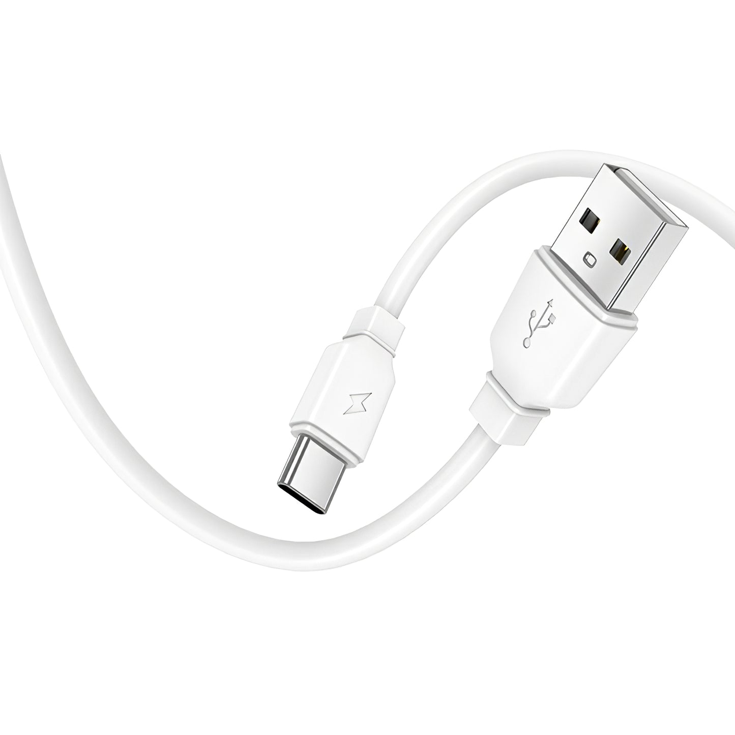 Nätverksladdare med USB-C-kabel Prestico F15S-C, 30W, 3A, 1 x USB-C, Vit