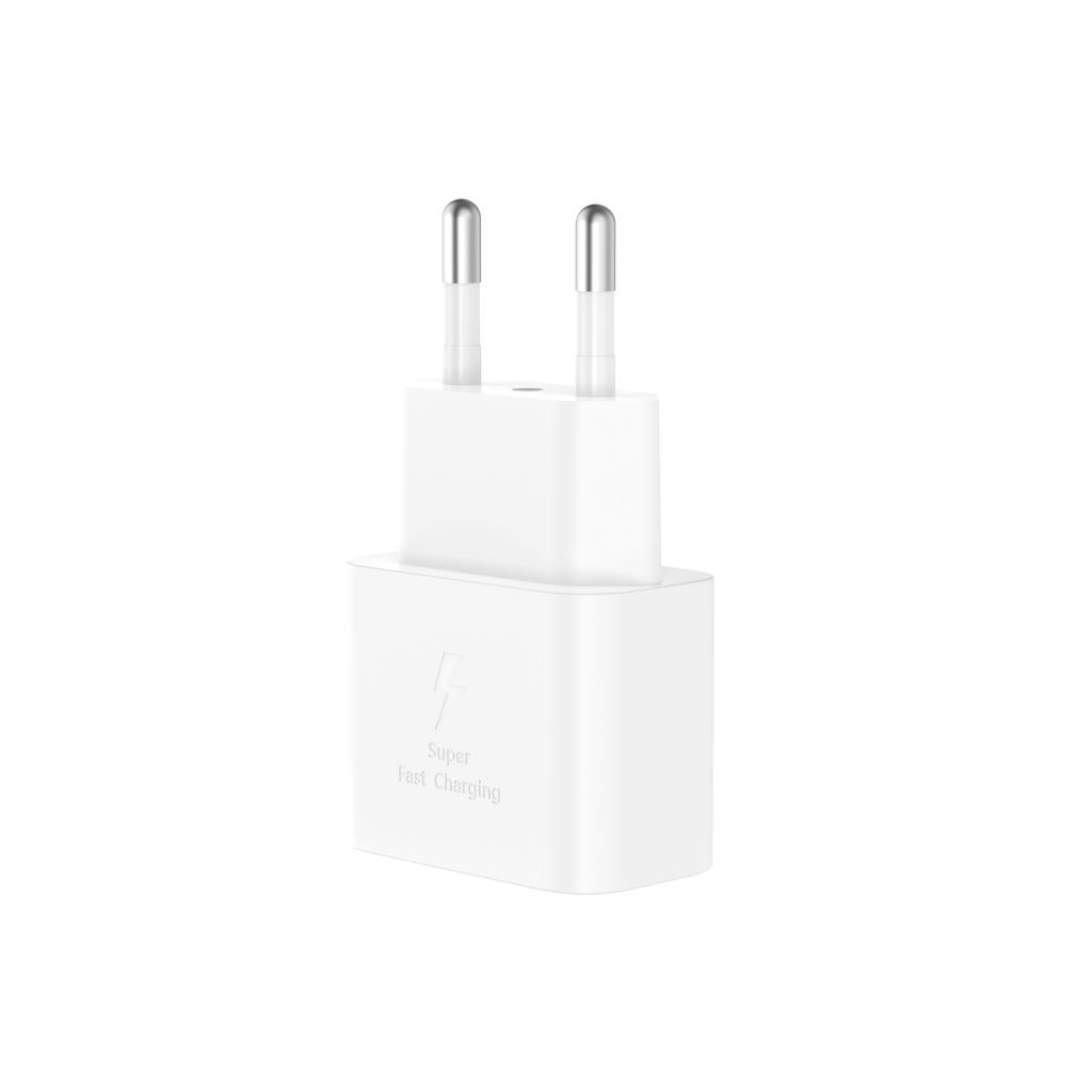 Nätadapter med Lightning-kabel XO Design L167, 25W, 3A, 1 x USB-C, Vit