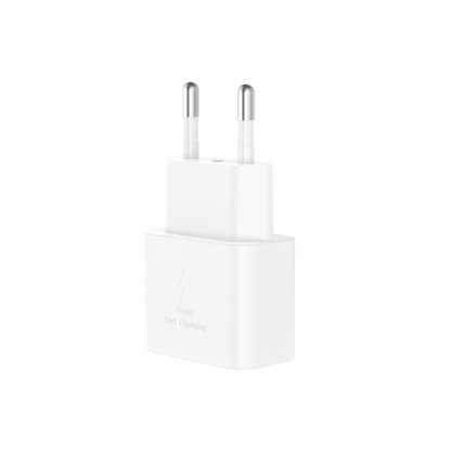 Nätadapter med Lightning-kabel XO Design L167, 25W, 3A, 1 x USB-C, Vit